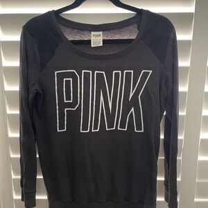 Victoria's Secret Black Lightweight Sweatshirt